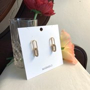 Stunning Cubic Hoops Dangle Earrings