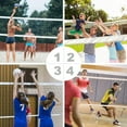 thumbnail image 6 of Professional Volleyball Net Outdoor with Aircraft Wire Rope Heavy Duty Volleyball Net for Backyard, 32x3FT Portable Volleyball Net for Pool Schoolyard Beach Badminton Volleyball Net Set, 6 of 6