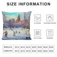 thumbnail image 5 of Heduofu Boston Throw Pillow Cover Boston Cushion Cover Linen Square Pillow Case Decortaive Pillowcase with Zipper Home Decor for Bedroom Living Room White, 5 of 5