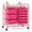 Hot Pink, variant on CRXX 9 Drawers Rolling Cart, Classroom Organizers, Storage Cart with Wheels, for Teacher Office Home School Supplies Tool Craft Art Paper, Hot Pink