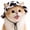 Cow, variant on Adjustable Pet Sun Bucket Hat with Ear Holes, Breathable Dog & Cat Bonnet for Summer Beach Outdoor Walks ,Orange, Small