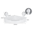 thumbnail image 2 of GOOHOCHY Wall Mounted Shower Shelf Shower Corner Basket White 1Pcs Storage for Renters, 2 of 8