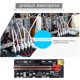 thumbnail image 5 of VER009C-PLUS PCIe Riser con LED USB 3.0 PCI-E 1X a 16X Extender (Rojo), 5 of 9