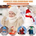 thumbnail image 5 of Toddler Kids Winter Hat Scarf Gloves Set Cold Weather Beanie Hats Fleece Neck Warmer for 4 5 6 7 8 Year Old Boys Girls Gifts, 5 of 6