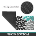 thumbnail image 6 of Black Turquoise and Gray Floral Pattern Kitchen Rugs Sets Of 2,Anti Fatigue Kitchen Mat Rugs Non Slip Washable,Decorative Kitchen Floor Mats for Kitchen,Sink,Laundry,17"x30"+17"x47", 6 of 7