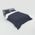 thumbnail image 3 of Ambesonne Moroccan Bedding Set 3 Pcs, Traditional Orient Floral, Twin, Dark Sky Blue Multicolor, 3 of 3