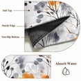 thumbnail image 6 of 8'x10' Area Rugs, Grey Orange Spring Floral Indoor Outdoor Area Rug for Living Room Bedroom, Summer Botanical Farmhouse Washable Bathroom Rugs Kitchen Floor Carpet Mats Home Decor Aesthetic, 6 of 8
