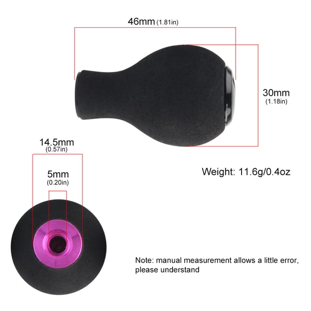 Knob Fishing Reel Handle Knob EVA Baitcasting Reel Handle Knob Trolling Reel Handle Accessory Ultralight Fishing Tackle Tools