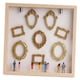 thumbnail image 3 of Kit de marco de caja de sombra resistente con silueta de mini museo para bricolaje, ideal para bodas en casa Madera, 3 of 9