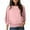 Pink, variant on Lenpel Women's Chiffon Blouses Bell 3/4 Length Sleeve Boat Neck Business Casual Work Tops Loose Tunic Shirts(Pink,X-Large)