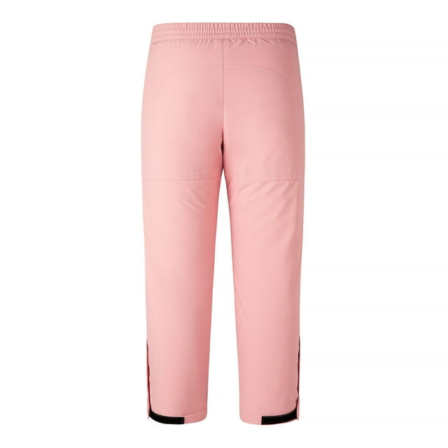 FAOWME Pantalons Coupe-Vent Respirants pour Filles avec Pluie Pantalons Chauds pour Garçons Pantalons de Randonnée pour Enfants Pantalons de Ski pour Garçons Rouge 6-7 Ans