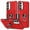 Red, variant on Dteck for Samsung Galaxy A25 5G (2023) Phone Case, Shockproof Built Magnetic Ring Kickstand Durable Military Grade Heavy Duty Phone Case for Galaxy A25 Cover Case, Black