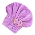 thumbnail image 2 of Travelwant Microfiber Hair Drying Caps, Extrame Soft & Ultra Absorbent, Fast Drying Hair Turban Wrap Towels Shower Cap for Girls and Women, 2 of 8