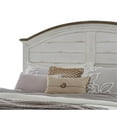 thumbnail image 3 of Meadowbrook White-Washed Wood Farmhouse Queen Size Arched Panel Headboard, 3 of 7