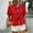 Red, variant on HLKJKLS Winter Clothing For Women Puff Sleeve Tie Front Peplum Crewneck Lightweight Breathable Casual Business Blouse Red Xs-Xxl