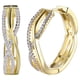 thumbnail image 1 of Hermosos Aretes y Pendientes Zirconia2 1 Pza Aretes Redondos/Zirconia Color Oro Metal., 1 of 2