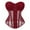 Red, variant on Kaemgyyd Corset Tops for Women Fashion See Through Mesh Bodyshaper Hallow out Sleeveless Overbust Corset Built-In Bra