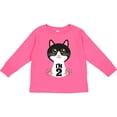 thumbnail image 3 of Inktastic 2nd Birthday Cat 2 Year Old Girl Girls Long Sleeve Toddler T-Shirt, 3 of 5