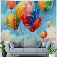 thumbnail image 4 of Autua Balloons Tapestry Wall Hanging Unique Style Graphic Tapestries for Home Wall Decor Living Room Bedroom Apartment Farmhouse Dorm 50x40inch, 4 of 6