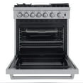 thumbnail image 5 of Forno Lazio 30″ 4.32 cu ft Gas Induction Range In Stainless Steel, 5 of 11