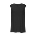 thumbnail image 5 of Lovskoo Women's 2025 Tank Top Summer Solid Color Round Neck Shirt Casual Shirt Tank Tops Sleeveless Blouse Dark Gray, 5 of 7