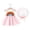 Pink, variant on KYAIGUO 2PCS Baby Girls Rainbow Dresses with Matching Hat Infant Sleeveless Halter Princess Dress Beach Tutu Sundress Skirt for 6M-3T