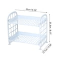 thumbnail image 2 of Unique Bargains 1 Pc Women Durable Makeup Organizer for Office Desk Reading Room Light Blue Plastic, 2 of 6