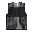 thumbnail image 2 of HUANBAI Men's Solid Color Reflective Mesh Vest, 2 of 4