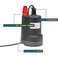 thumbnail image 3 of XtremepowerUS Bomba Utilitaria Sumergible Termoplástica de 2150 GPH con Cable de 10', 1/3HP para Alberca, Estanque de Jardín y Drenaje de Sótano, 3 of 6