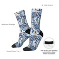thumbnail image 6 of Honeii Paisley Floral Branches Print Adult Socks,Crew Socks,Casual Calf Socks,Daily Wear Socks for Men & Women, Perfect for Sports, Casual and Everyday Use, 6 of 6