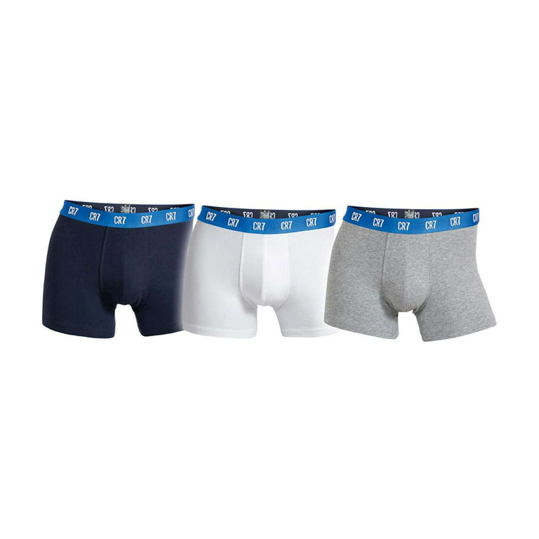 NEW Cristiano Ronaldo CR7 Men's Underwear 3-Pack Trunk Cotton Stretch Boxers  