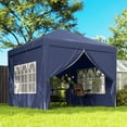 thumbnail image 2 of Outsunny Tente de Fête Extérieure Pop-Up 10'x10 Pieds avec Sac de Transport Bleu, 2 of 10