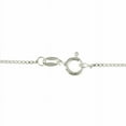 thumbnail image 2 of Sterling Silver Crescent Moon and Star Pendant with Cubic Zirconia on 18 Inch Box Chain Necklace, 2 of 3