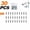 b*30, variant on Button Rivet Locking Nuts Set, 48pcs Petal Expansion Rivet Nut Kit with 5 Sizes, Carbon Steel Threaded Inserts for DIY Repair