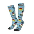 thumbnail image 2 of Bingfone Compression Socks for Women and Men Long Socks for Running Athletic Cycling Nurse-Pirate Marine Animals, 2 of 8