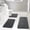 Gray, variant on ChakmeOne Bathroom Rugs Sets 3 Piece, Black Bathroom Rug Soft Absorbent Microfiber Bath Mats and U-Shaped Contour Toilet Rug, Non-Slip Machine Wash Dry for Floor Tub and Shower