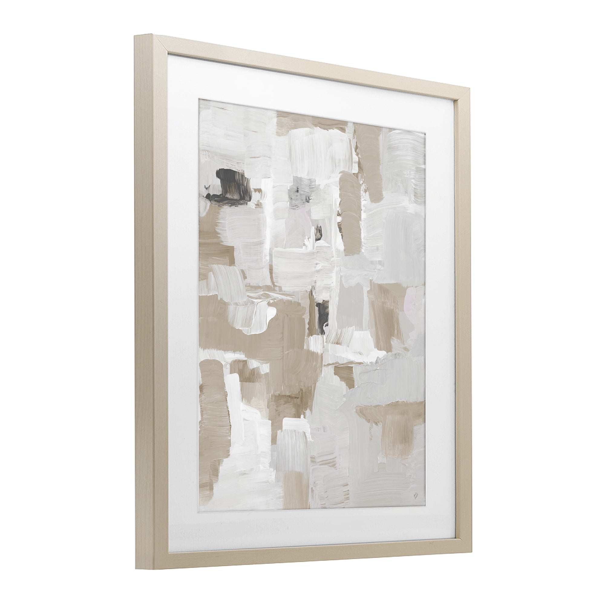 Stupell Industries Beige & White Peace Birch Framed Print Under Glass, design by Lanie Loreth