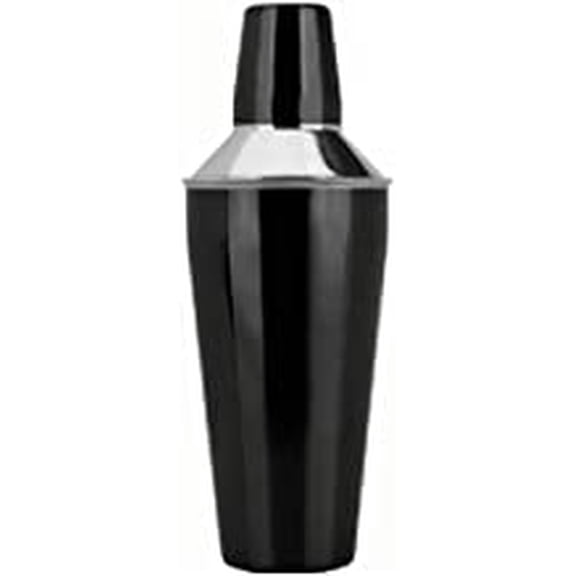 SynSpiritStore Stainless Steel Black Cocktail Shaker 500 ml