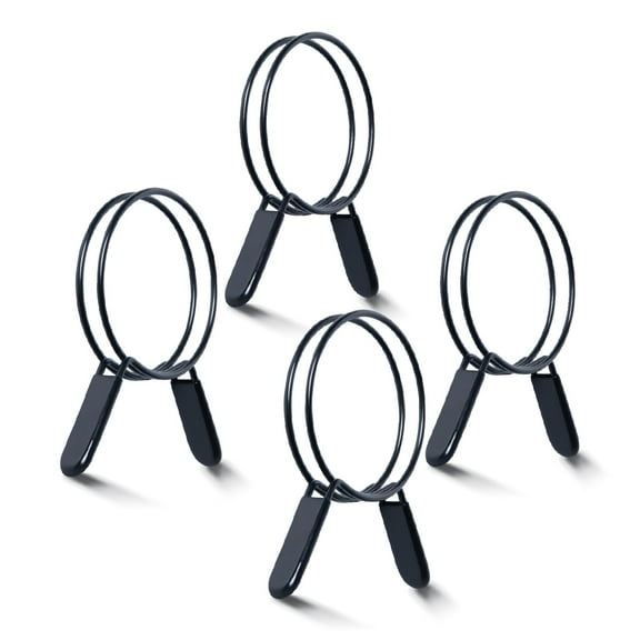 POWERTEC 4PK 5 Inch Double Loop Hose Clamps for Dust Collection Hose and Dryer Vent Hose, Quick Release Spring Clamps for Dust Collector and Dust Collection Fittings, 70410-P2N