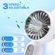 thumbnail image 3 of Mini ventilador portátil Rossesay de 3 velocidades, recargable por USB, blanco, x6, 3 of 7