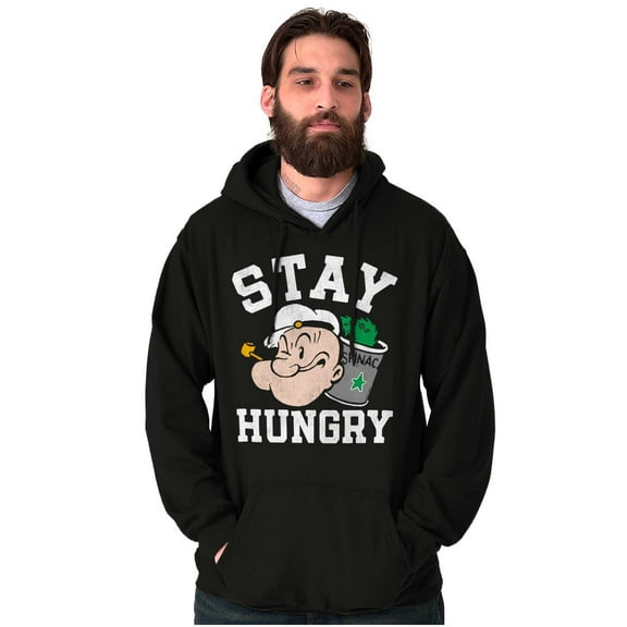 Stay Hungry Popeye The Sailor Man Hoodie Sweatshirt Women Men Brisco Brands S