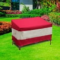 thumbnail image 7 of HGmart Patio Furniture Covers 100% Waterproof Outdoor Lawn Heavy Duty Sofa Covers with Air Vent And Stable Strap Size 76x33x33Inch, Wine Red, 7 of 7
