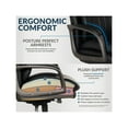 thumbnail image 3 of La-Z-Boy Nova High Back Modern Faux Leather Executive Office Chair in Black, 3 of 8