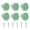 Green, variant on AEVXKHI 6Pcs Ceramic Dresser Drawer Knobs Decorative Ceramic Knob Pulls Elegant Flower Drawer Pulls Vintage Cabinet Knob Covers Furniture Pull Knobs with Screws for Cupboard Cabinet Home