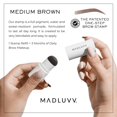 thumbnail image 2 of Madluvv Recambio de sello para cejas* - Sello de color para cejas y retoque de raíces para mujeres y hombres Oculta instantáneamente la pérdida de cabello, canas, adelgazamiento del cabello con fórmul, 2 of 9