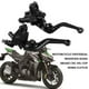 thumbnail image 3 of Ajuste universal compatible con modificación de motocicleta CNC manija de palanca de freno de tambor de embrague de motocicleta 1 par de manijas de freno de motocicleta de aleación (negro) brillar  Electrónica, 3 of 5
