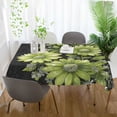 thumbnail image 3 of Yayeee Tablecloths 54" x 72" Rectangle Wrinkle Resistant Party Table Cover, Green Flowers, 3 of 8