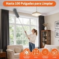 thumbnail image 4 of Plumero Extensible para Limpieza 5 en 1, Palo Telescópico, Plumeros de Microfibra Lavables y Flexibles para Techos, Ventiladores, Grietas, Cortinas y Ventanas, 4 of 4