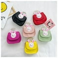thumbnail image 2 of Little Girls' Cute Rabbit Crossbody Purse Small Bow Shoulder Bag Handbag for Kids - Rose Red,Rabbit Head, 2 of 6
