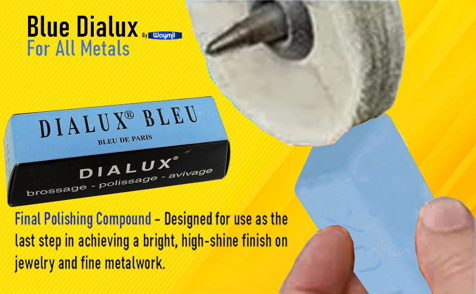 Dialux Blue Final Polish All Metals Jewelry Polishing Compound 6 Bars High Shine